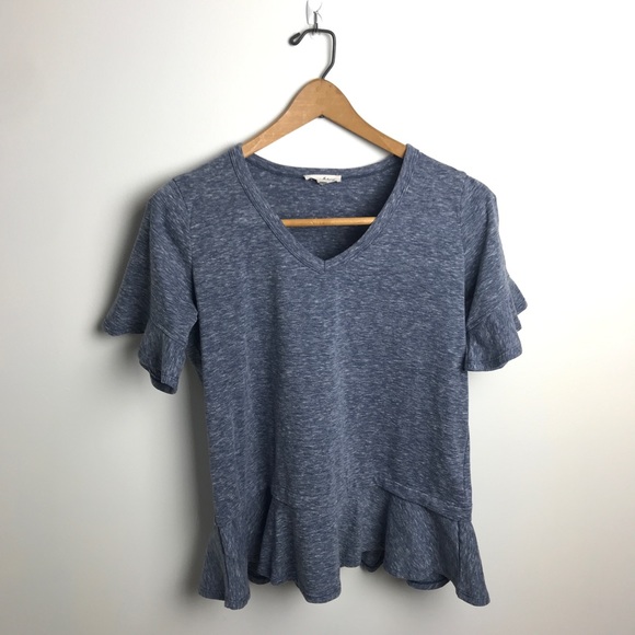Jane and Delancey Tops - Jane and Delancey blue vneck top, sz S